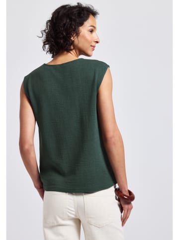 Street One Stricktop in Dunkelgrün