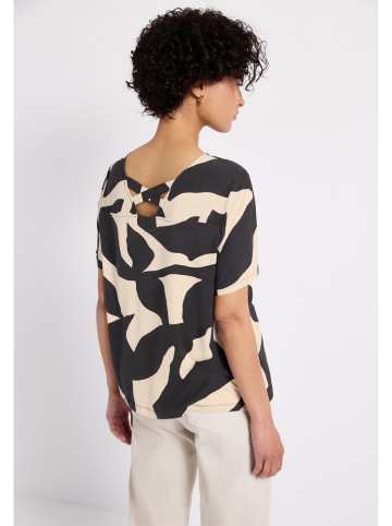 Street One Shirt in Schwarz/ Creme