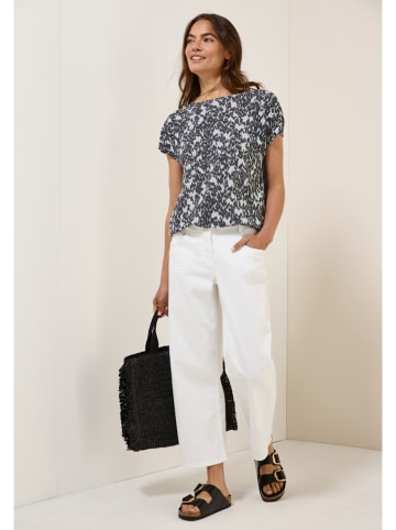 Cecil Shirt in Anthrazit/ Weiß