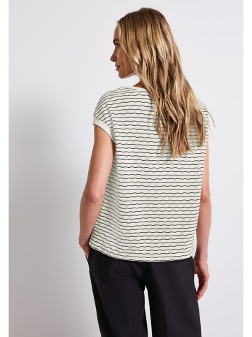Street One Shirt in Weiß/ Schwarz