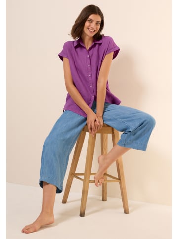 Cecil Leinen-Bluse in Lila