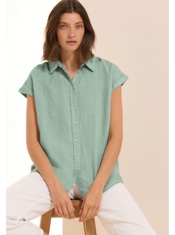 Cecil Linnen blouse lichtgroen