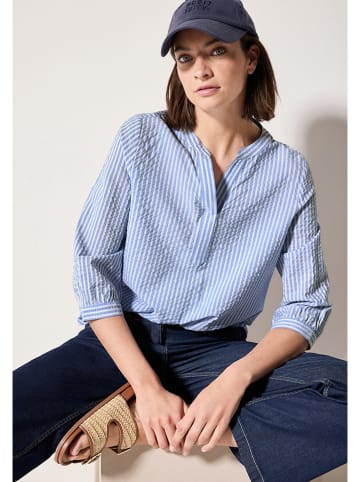 Cecil Bluse in Hellblau/ Weiß