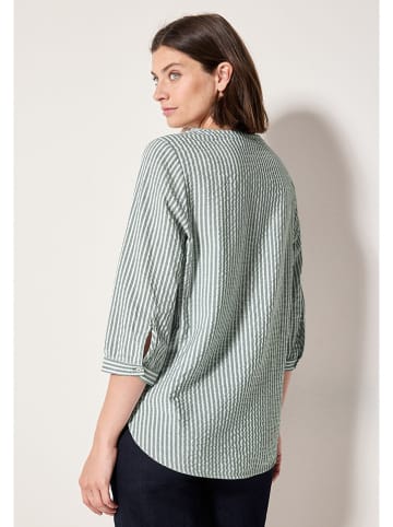Cecil Bluse in Grün/ Weiß
