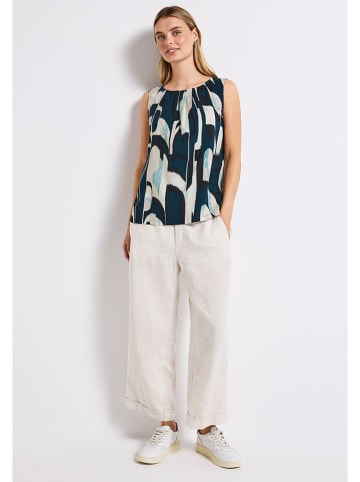 Street One Blousetop petrol/crème