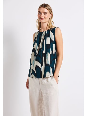 Street One Blousetop petrol/crème