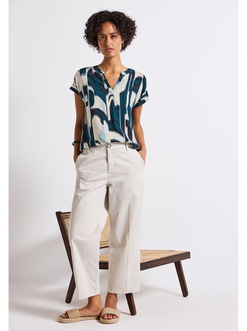 Street One Blouse petrol/crème