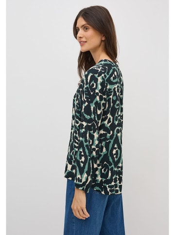 Cecil Bluzka w kolorze ciemnozielono-kremowym