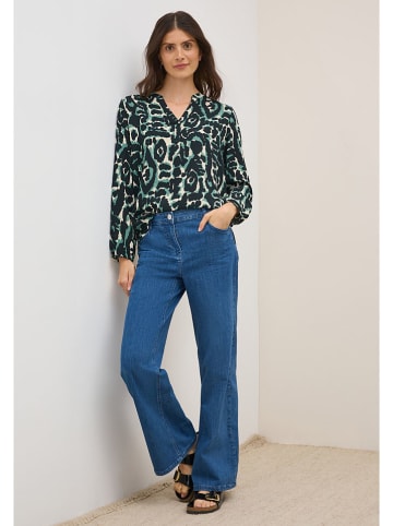 Cecil Blouse donkergroen/crème