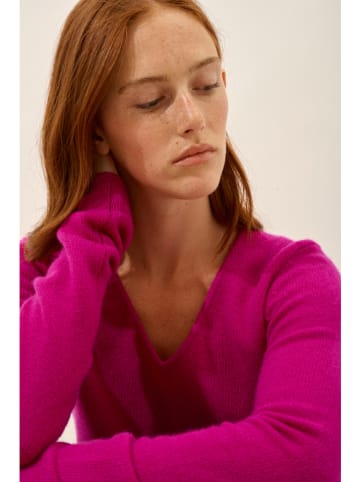 Just Cashmere Kasjmieren trui "Abby" roze