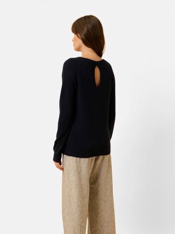 Just Cashmere Kaszmirowy sweter "Abigail" w kolorze granatowym