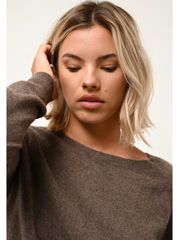 Just Cashmere Kaszmirowy sweter "Abigail" w kolorze brązowym