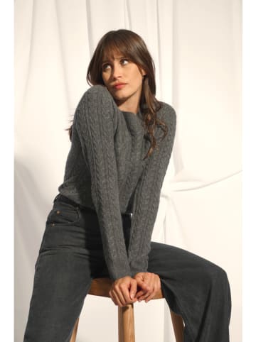 Just Cashmere Kaschmir-Pullover "Alice" in Grau