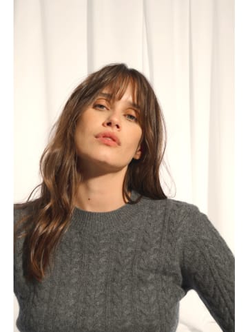 Just Cashmere Kasjmieren trui "Alice" grijs