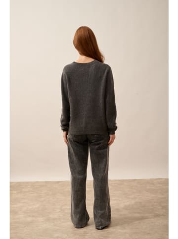 Just Cashmere Kasjmieren trui "Amrita" grijs
