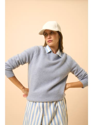 Just Cashmere Kaszmirowy sweter "Arequipa" w kolorze szarym