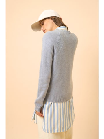 Just Cashmere Kasjmieren trui "Arequipa" grijs