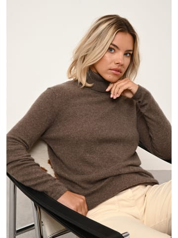 Just Cashmere Kaszmirowy golf "Ava" w kolorze brązowym