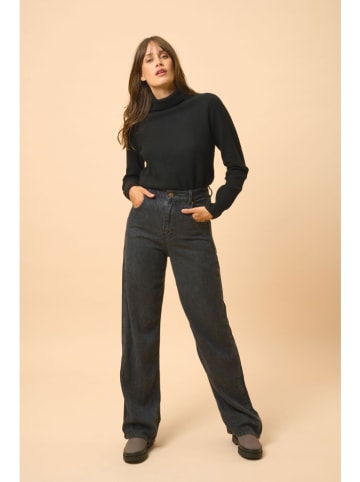 Just Cashmere Kaschmir-Rollkragenpullover "Billy" in Schwarz