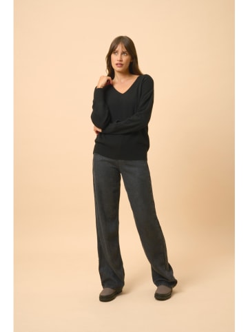 Just Cashmere Kaszmirowy sweter "Birse" w kolorze czarnym