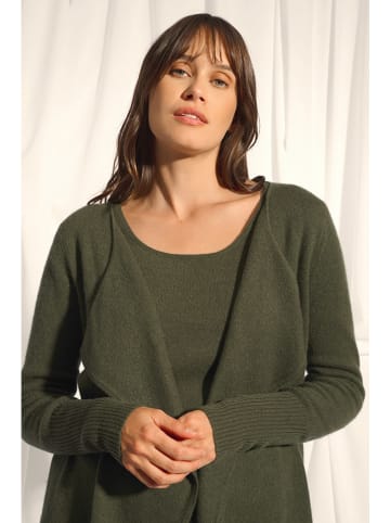 Just Cashmere Kaschmir-Cardigan "Brooke" in Khaki