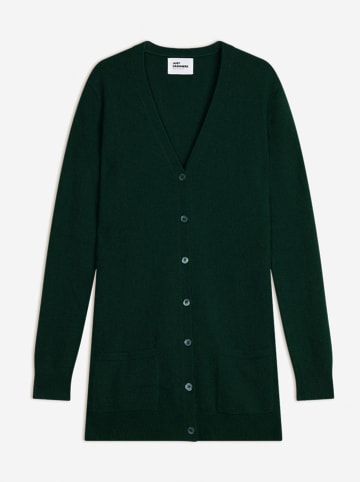 Just Cashmere Kaschmir-Cardigan in Dunkelgrün
