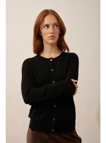 Just Cashmere Kaschmir-Cardigan "Cimba" in Schwarz