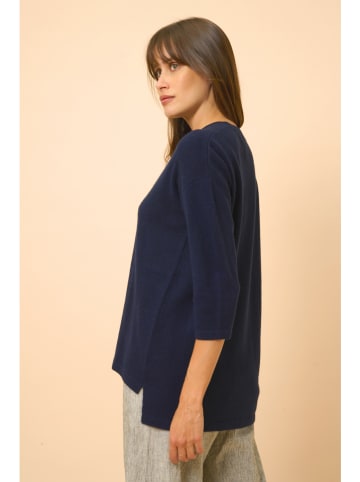 Just Cashmere Kaszmirowy sweter "Clatt" w kolorze granatowym