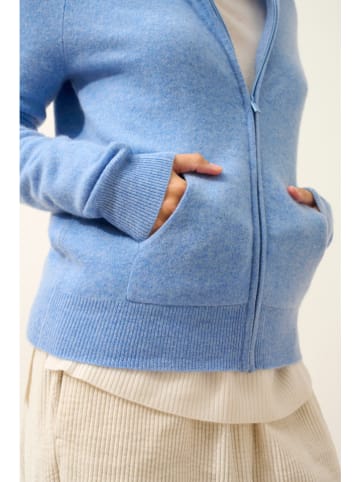 Just Cashmere Kaschmir-Cardigan "Debbie" in Hellblau