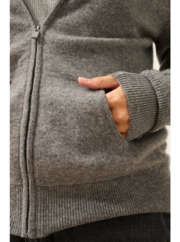 Just Cashmere Kaschmir-Cardigan "Debbie" in Grau