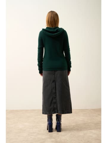 Just Cashmere Kaschmir-Cardigan "Debbie" in Dunkelgrün