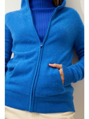 Just Cashmere Kaschmir-Cardigan "Debbie" in Blau