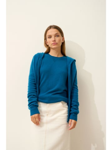 Just Cashmere Kaschmir-Cardigan "Debbie" in Blau