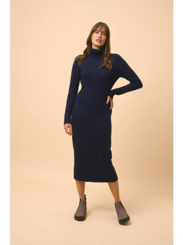 Just Cashmere Kaschmir-Kleid "Dolkar" in Dunkelblau
