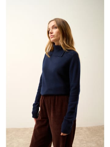 Just Cashmere Kaszmirowy golf "Dundee" w kolorze granatowym