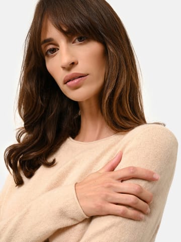 Just Cashmere Kaszmirowy sweter "Grace" w kolorze beżowym