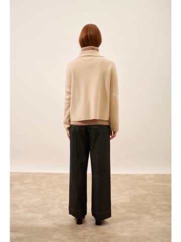 Just Cashmere Kaszmirowy kardigan "Hekla" w kolorze beżowym