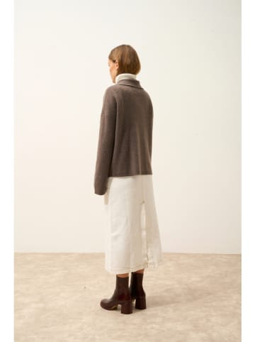 Just Cashmere Kaschmir-Cardigan "Hekla" in Taupe