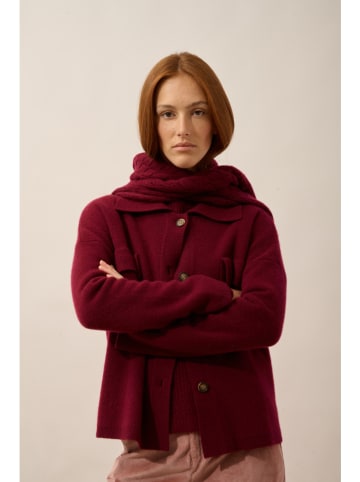 Just Cashmere Kaszmirowy kardigan "Hekla" w kolorze czerwonym