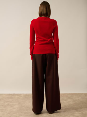 Just Cashmere Kasjmieren trui "Jane" rood