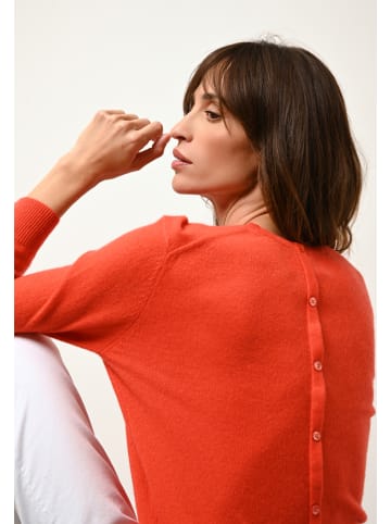 Just Cashmere Kaszmirowy sweter "Janice" w kolorze pomarańczowym