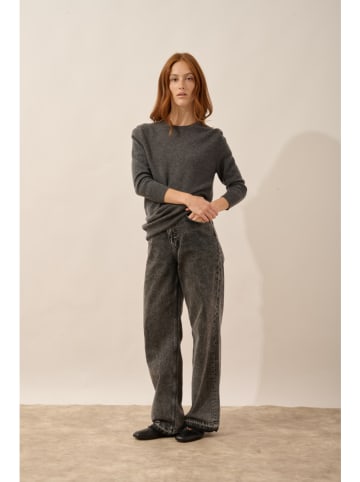 Just Cashmere Kaszmirowy sweter "Janice" w kolorze antracytowym