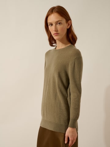 Just Cashmere Kaszmirowy sweter "Janice" w kolorze khaki