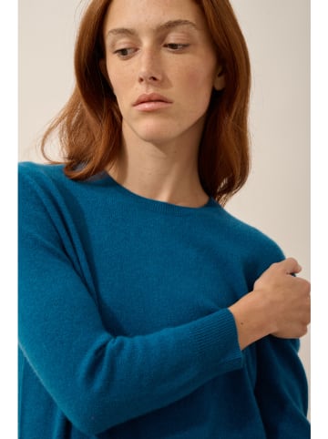 Just Cashmere Kaszmirowy sweter "Janice" w kolorze niebieskim