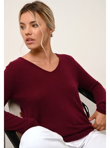 Just Cashmere Kaschmir-Pullover "Joan" in Bordeaux