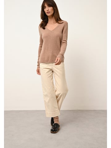 Just Cashmere Kaszmirowy sweter "Joan" w kolorze karmelowym