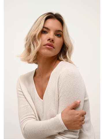 Just Cashmere Kasjmieren trui "Joan" wit