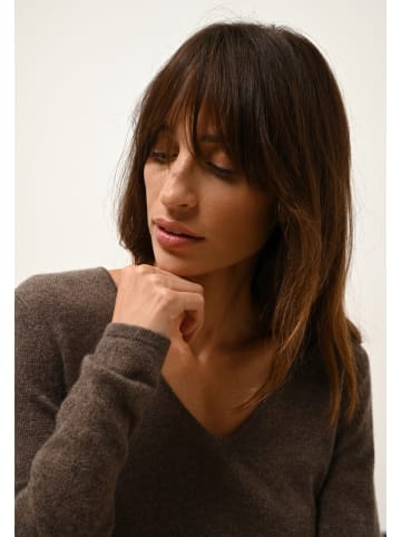 Just Cashmere Kasjmieren trui "Joan" bruin