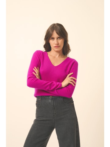 Just Cashmere Kaszmirowy sweter "Joan" w kolorze różowym