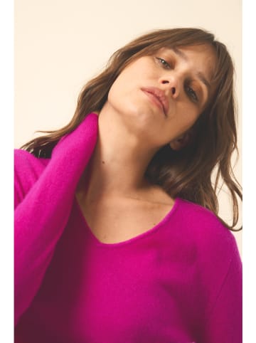 Just Cashmere Kasjmieren trui "Joan" roze